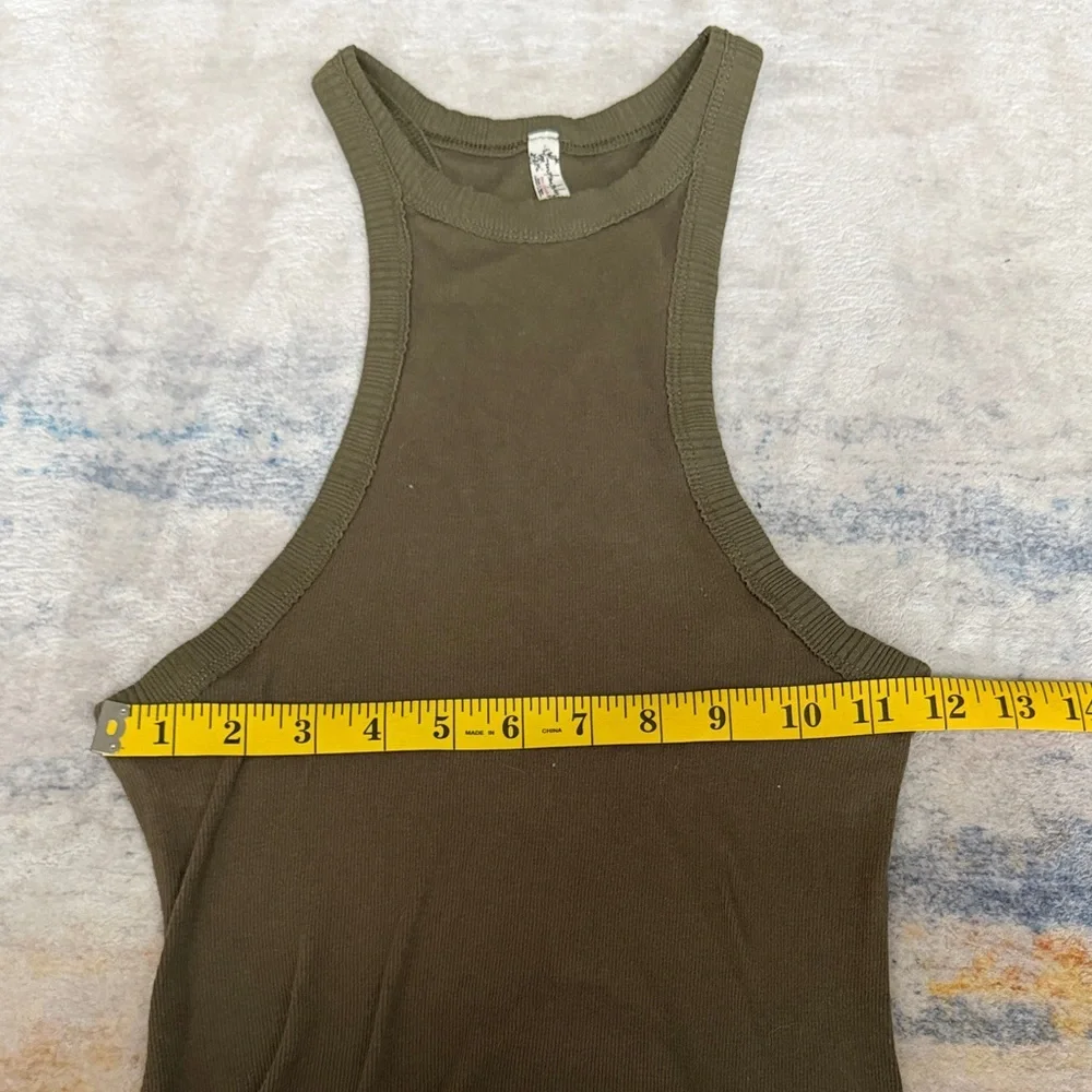 Free People Olive Ribbed Tank - Picture 3 of 3